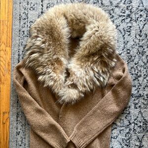 Vintage Ralph Lauren Cashmere Fur Coat M